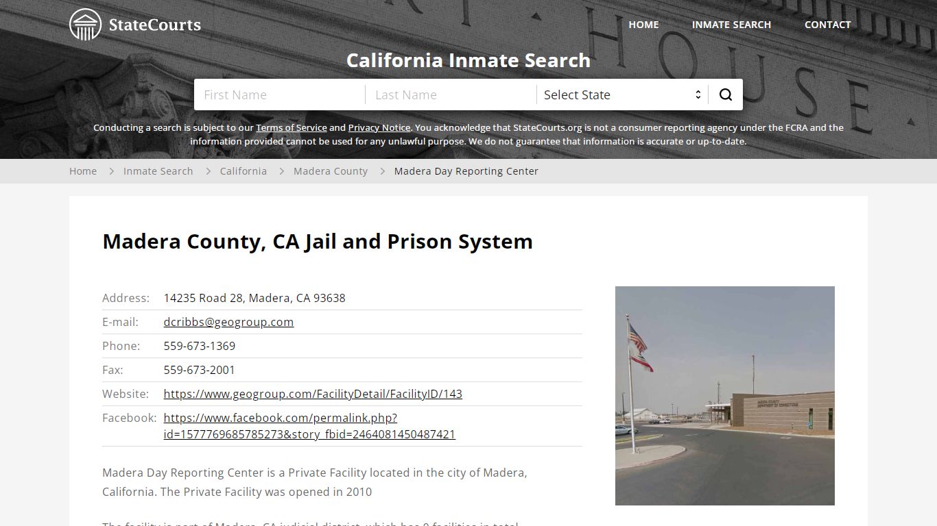 Madera Day Reporting Center Inmate Records Search ...